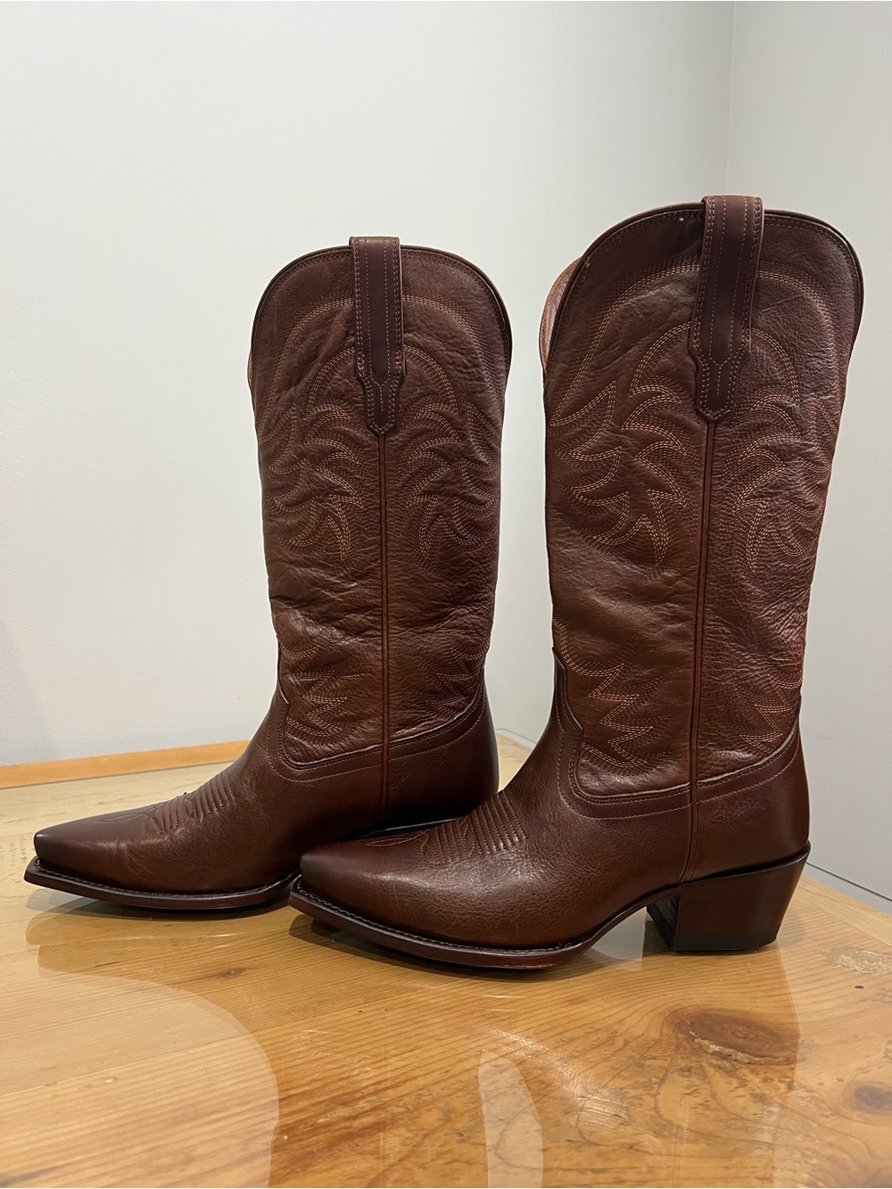 Tecovas The Annie Sequoia Leather Western Boots Brown US 9 B